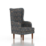 Manali Wing/Relax Sofa Chair With Wooden Legs - 1 Years Warranty