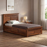 Armania Solid Sheesham Wood 4 Feet Bed With Box Storage - 3 Years Warranty