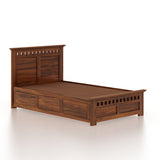 Armania Solid Sheesham Wood 4 Feet Bed With Box Storage - 3 Years Warranty