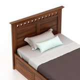 Armania Solid Sheesham Wood 4 Feet Bed With Box Storage - 3 Years Warranty