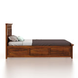 Armania Solid Sheesham Wood 4 Feet Bed With Box Storage - 3 Years Warranty