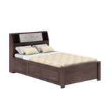 Marine Solid Sheesham Wood 4 Feet Bed With Box Storage(BIG HEADREST)- 1 Year Warranty