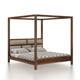 Maurus Solid Sheesham Wood Poster Bed - 3 Years Warranty