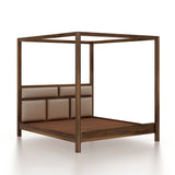 Maurus Solid Sheesham Wood Poster Bed - 3 Years Warranty