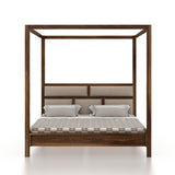 Maurus Solid Sheesham Wood Poster Bed - 3 Years Warranty