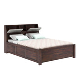 Marine Solid Sheesham Wood Bed With Box Storage(BIG HEADREST)- 1 Year Warranty