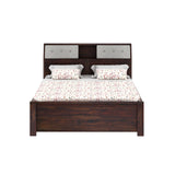 Marine Solid Sheesham Wood Bed With Box Storage(BIG HEADREST)- 1 Year Warranty