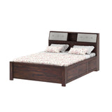 Marine Solid Sheesham Wood Bed With Box Storage(BIG HEADREST)- 1 Year Warranty