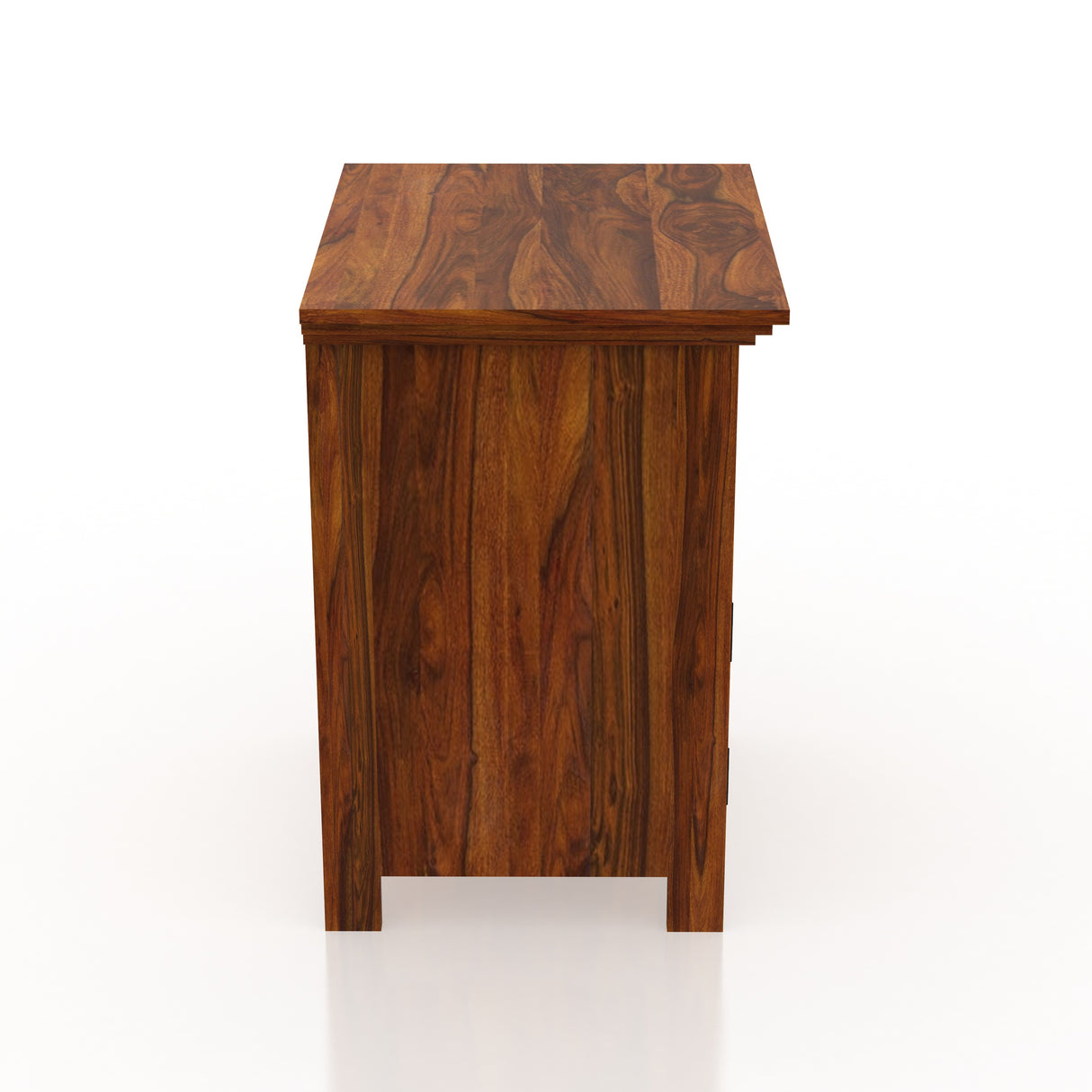 Armania Bedside Table With Storage in Solid Sheesham Wood - 3 Years Warranty