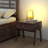 Lyon Solid Sheesham Wood Bedside Table With One Drawer - 3 Years Warranty