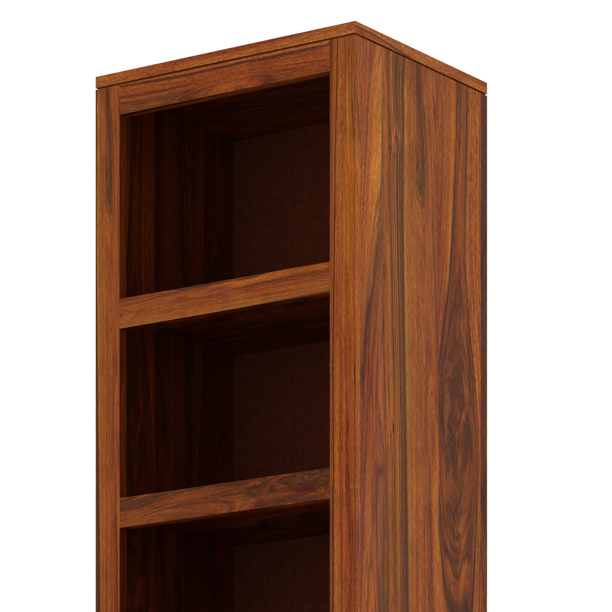 Syrus Solid Sheesham Wood Bookshelf With Drawer - 3 Years Warranty
