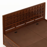 LUXOR Solid Sheesham Wood Box Storage Bed - 3 Years Warranty