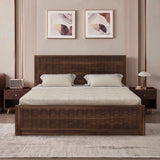 LUXOR Solid Sheesham Wood Box Storage Bed - 3 Years Warranty