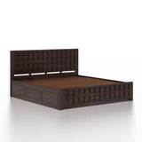 LUXOR Solid Sheesham Wood Box Storage Bed - 3 Years Warranty