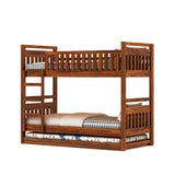 Swift Solid Sheesham Wood Bunk Bed With Ladder & Trundle Bed - 3 years Warranty