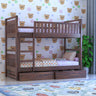 Swift Solid Sheesham Wood Bunk Bed With Ladder & Two Drawer Storage - 3 years Warranty