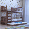 Swift Solid Sheesham Wood Bunk Bed With Ladder & Trundle Bed - 3 years Warranty