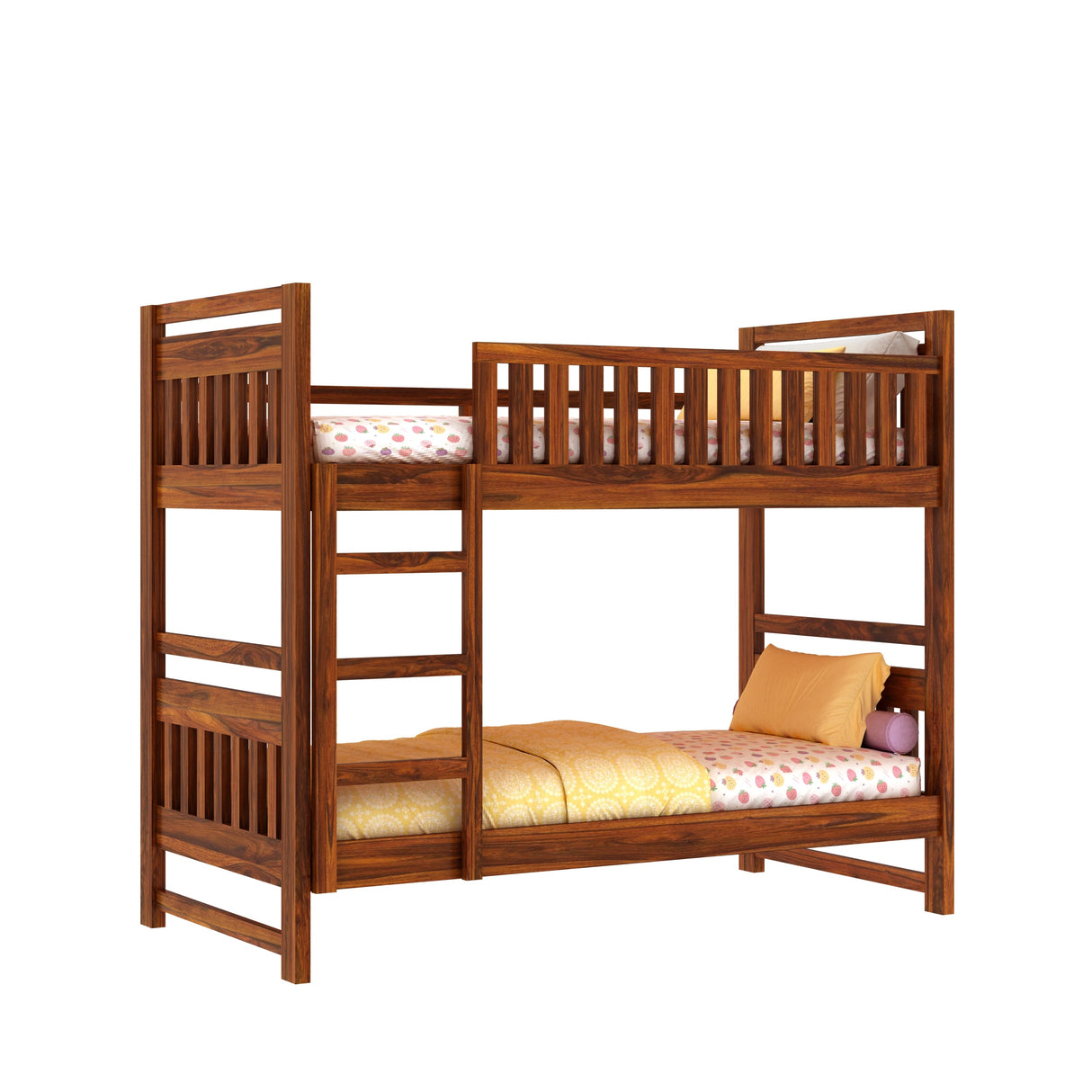 Swift Solid Sheesham Wood Bunk Bed Without Storage - 3 years Warranty