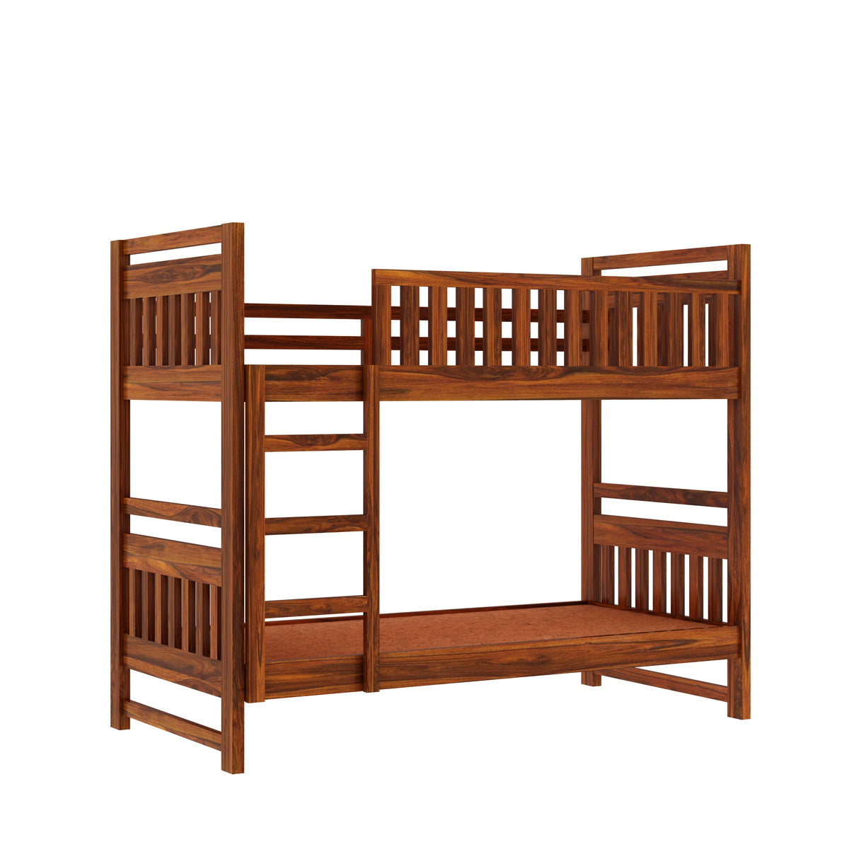 Swift Solid Sheesham Wood Bunk Bed Without Storage - 3 years Warranty