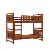 Swift Solid Sheesham Wood Bunk Bed Without Storage - 3 years Warranty