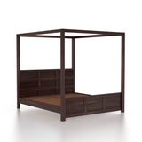 Akon Solid Sheesham Wood Poster Bed - 3 Years Warranty