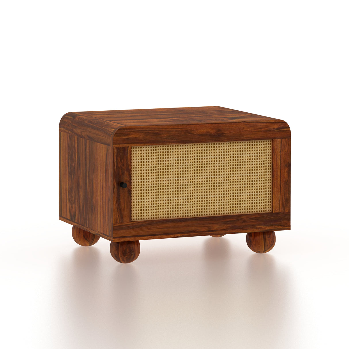 Naptune Solid Sheesham Wood Bedside Table - 3 Years Warranty