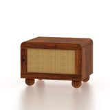 Naptune Solid Sheesham Wood Bedside Table - 3 Years Warranty