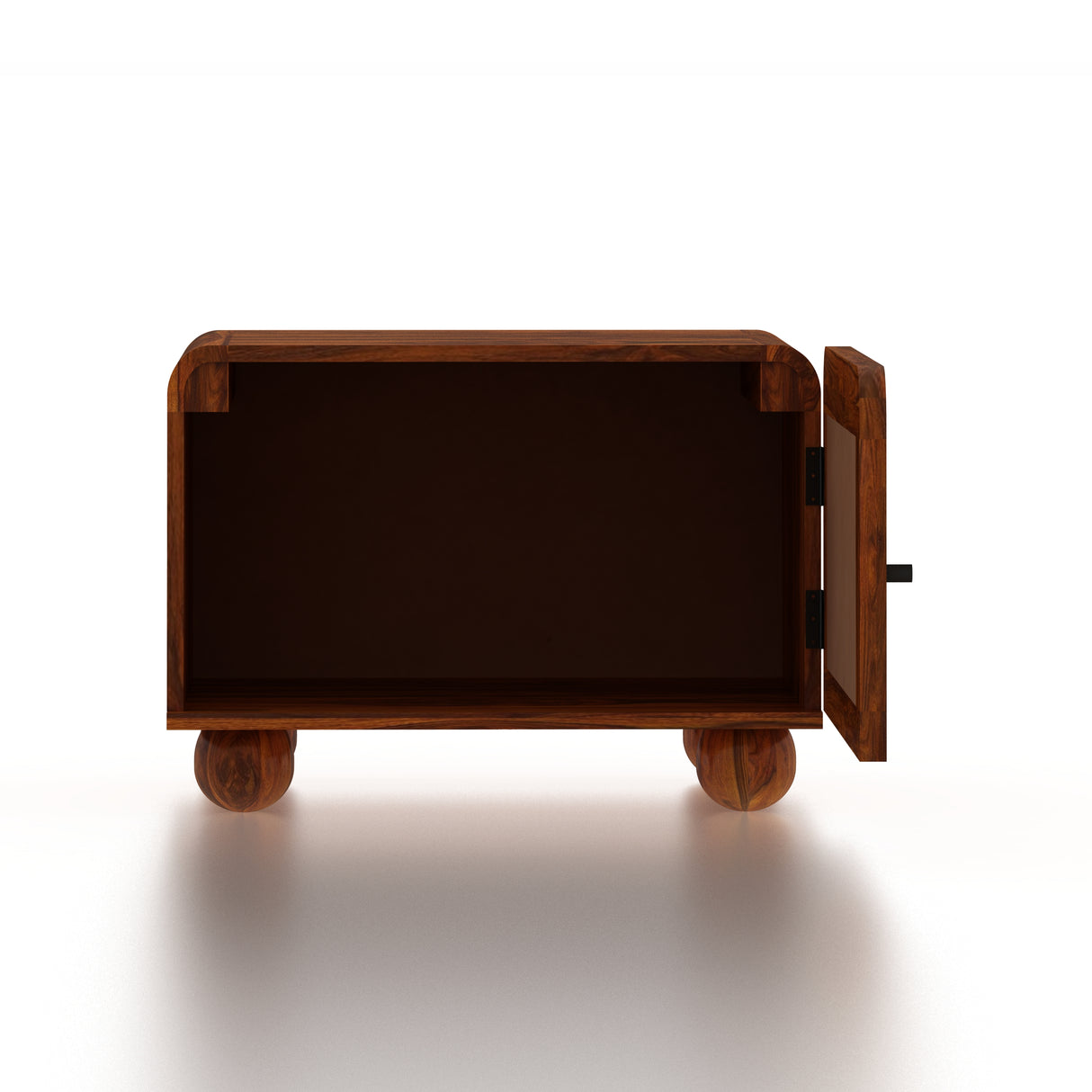 Naptune Solid Sheesham Wood Bedside Table - 3 Years Warranty
