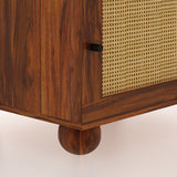 Naptune Solid Sheesham Wood Bedside Table - 3 Years Warranty