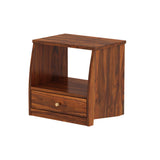 Mayor Solid Sheesham Wood  Bedside Table With One Drawer - 3 Years Warranty