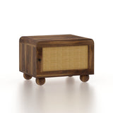 Naptune Solid Sheesham Wood Bedside Table - 3 Years Warranty