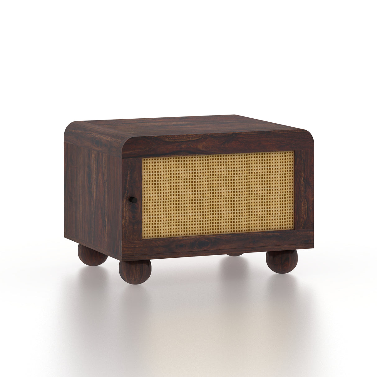 Naptune Solid Sheesham Wood Bedside Table - 3 Years Warranty