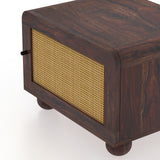 Naptune Solid Sheesham Wood Bedside Table - 3 Years Warranty