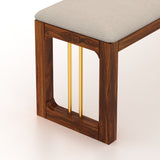 Edin Solid Sheesham Wood Dining Bench - 3 Years Warranty