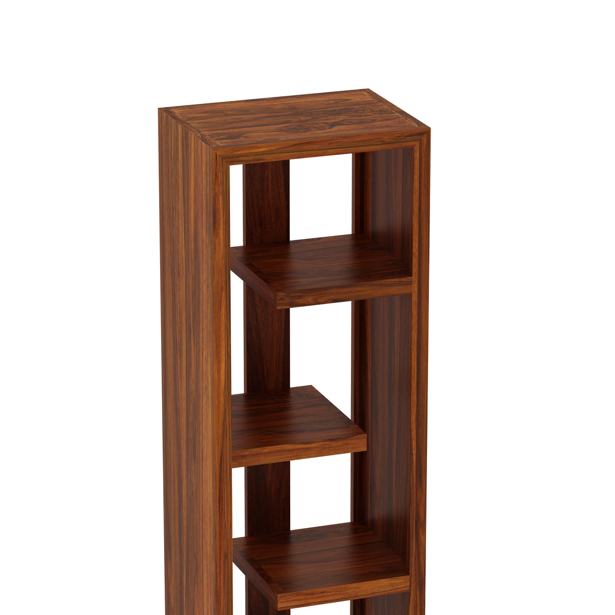 Mayor Solid Sheesham Wood Bookshelf - 3 Years Warranty