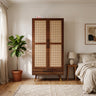 Riverton Solid Sheesham Wood Wardrobe With Two Doors and Drawer - 3-Year Warranty