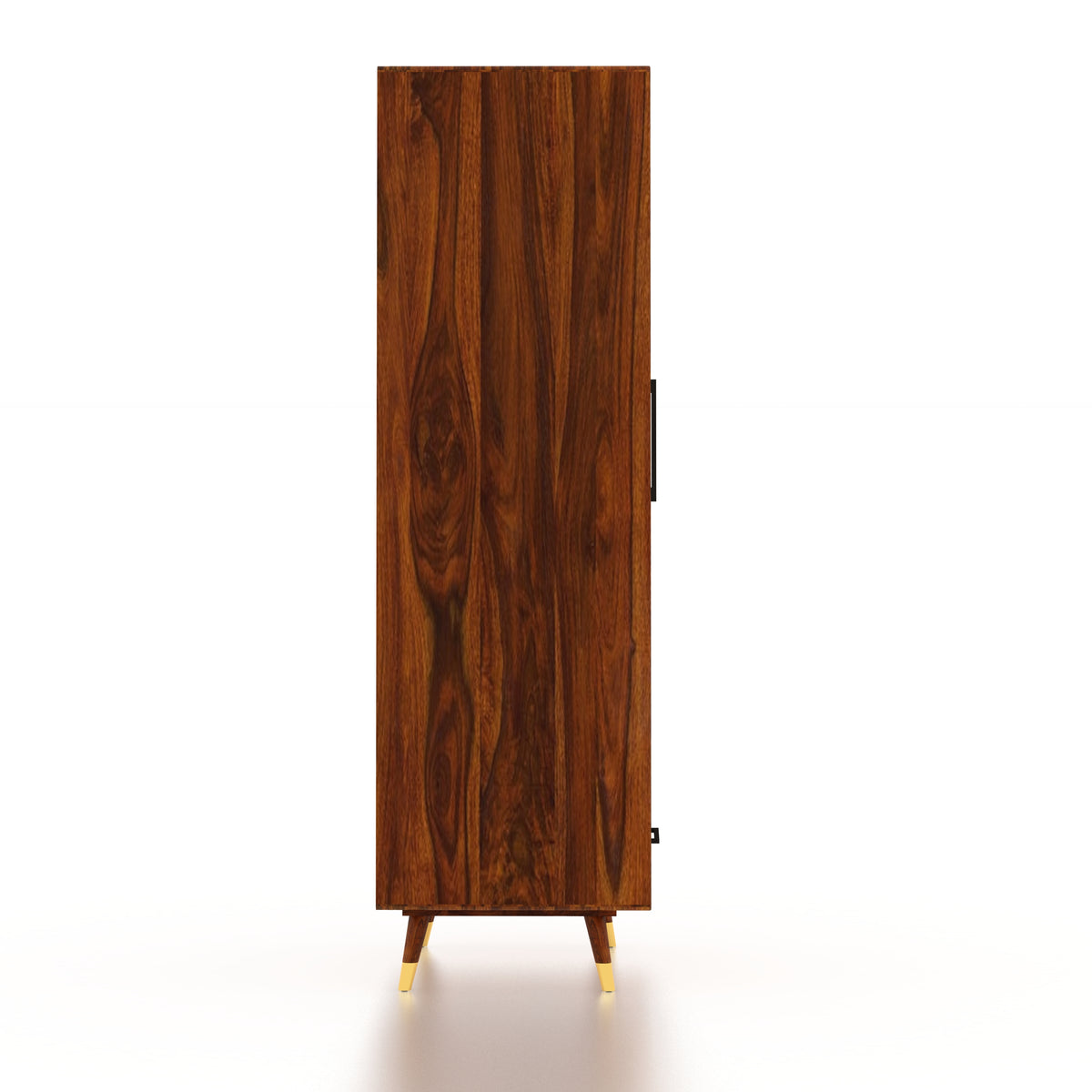 Riverton Solid Sheesham Wood Wardrobe With Two Doors and Drawer - 3-Year Warranty
