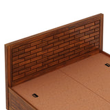Italian Solid Sheesham Wood Bed with Box Storage FULL Headboard -  3 Years Warranty