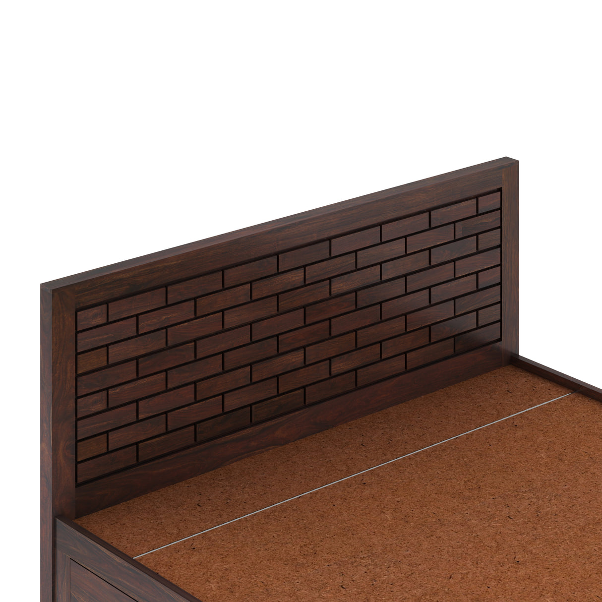 Italian Solid Sheesham Wood Bed with Hydraulic Box Storage FULL Headboard - 3 Years Warranty