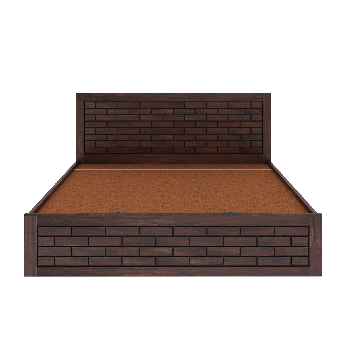 Italian Solid Sheesham Wood Bed with Hydraulic Box Storage FULL Headboard - 3 Years Warranty