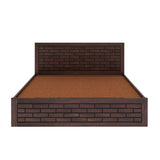 Italian Solid Sheesham Wood Bed with Hydraulic Box Storage FULL Headboard - 3 Years Warranty