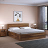 SKYLER Solid Sheesham Wood Box Storage Bed - 3 years Warranty