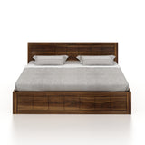 SKYLER Solid Sheesham Wood Box Storage Bed - 3 years Warranty