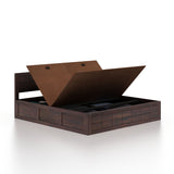 SKYLER Solid Sheesham Wood Box Storage Bed - 3 years Warranty