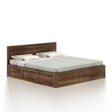 SKYLER Solid Sheesham Wood Hydraulic Storage Bed - 3 years Warranty