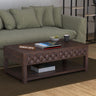 Raj Solid Wood Coffee Table With Two Drawer Storage - 3 Years Warranty