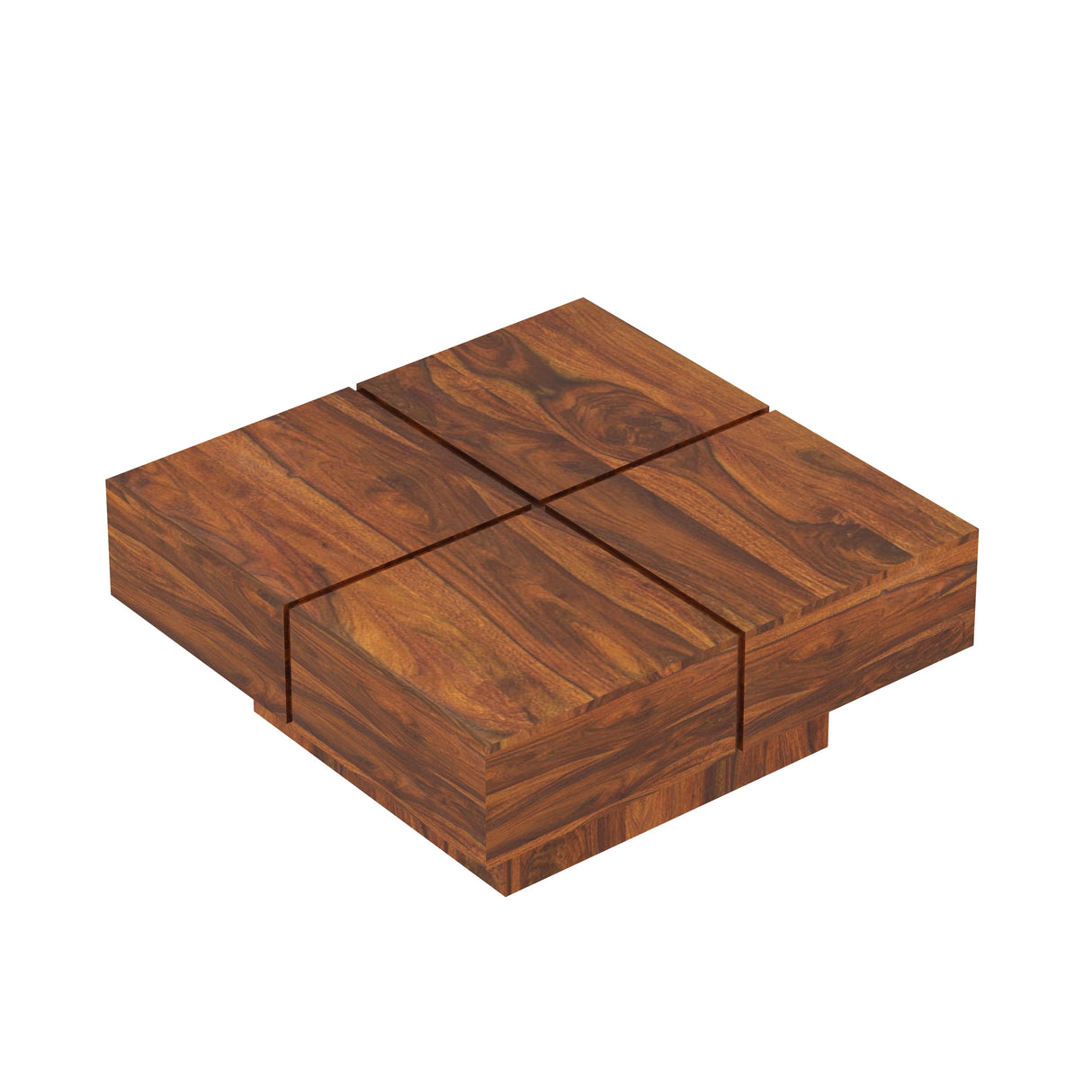 Mayor Solid Sheesham Wood Coffee Table - 3 Years Warranty