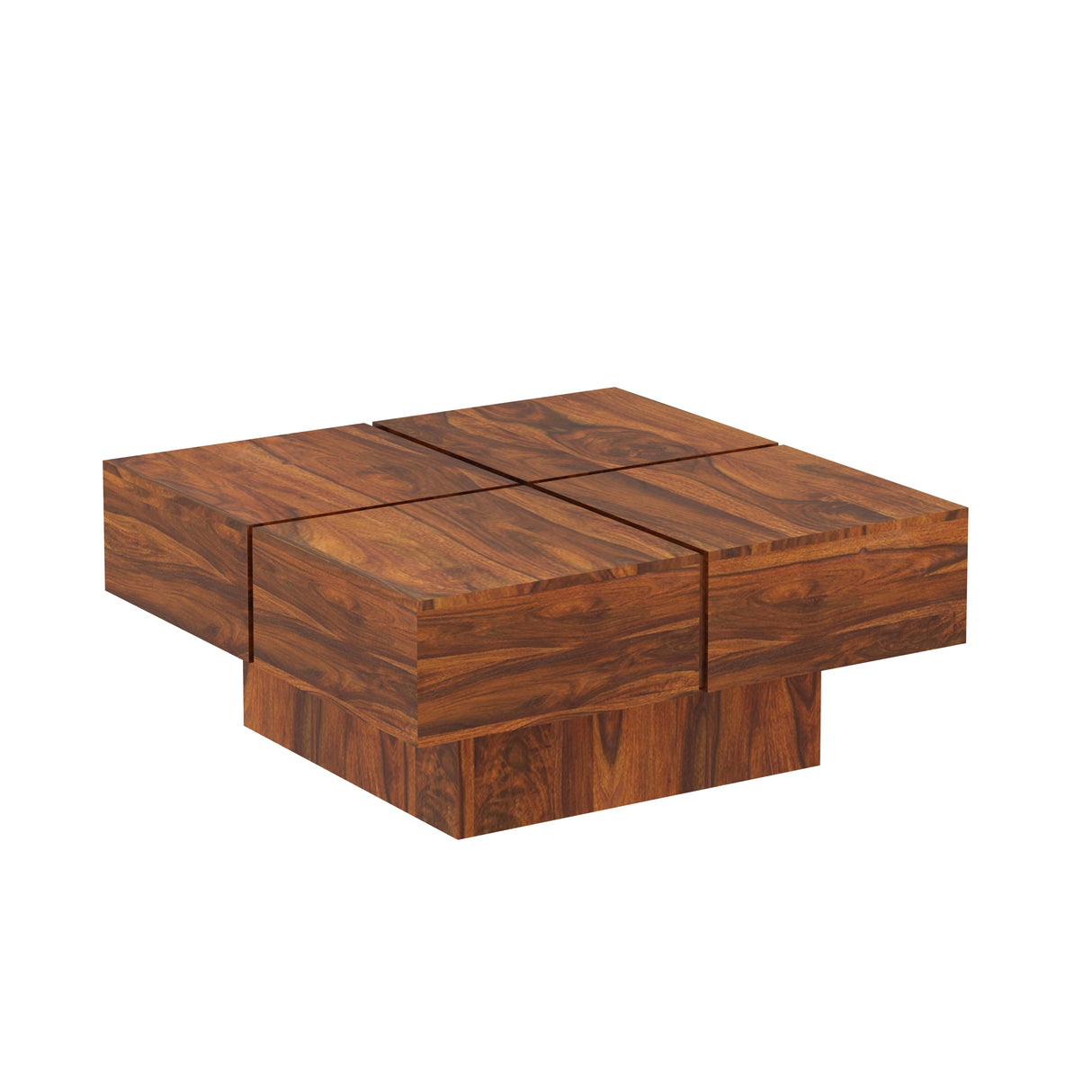 Mayor Solid Sheesham Wood Coffee Table - 3 Years Warranty