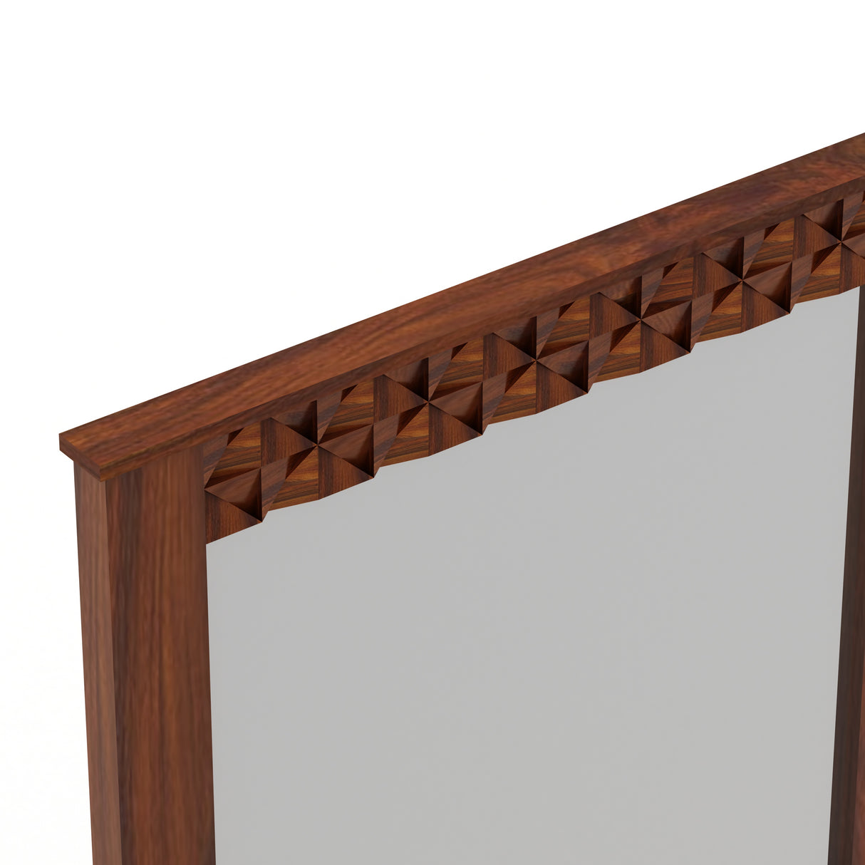 Raj Solid Sheesham Wood Console With Mirror - 3 Years Warranty