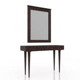 Raj Solid Sheesham Wood Console With Mirror - 3 Years Warranty